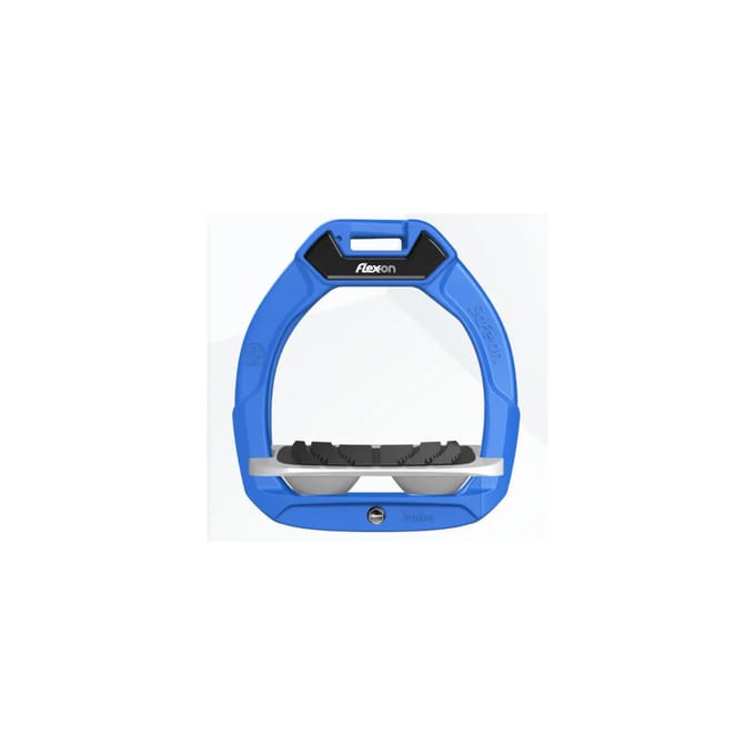 Veiligheidsstijgbeugels Paardrijden Hellend Grip Blauw/Grijs/Grijs Kinderen Flex-On Safe-On