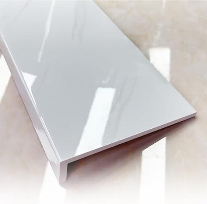 Vensterbank Cover - Protector Plaat - Huis Verfraaien - Waterdichte Protector - Aanpasbaar - Wit Marmer