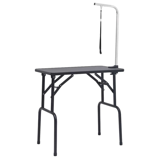 vidaXL - Hondentrimtafel - verstelbaar - met - 1 - lus