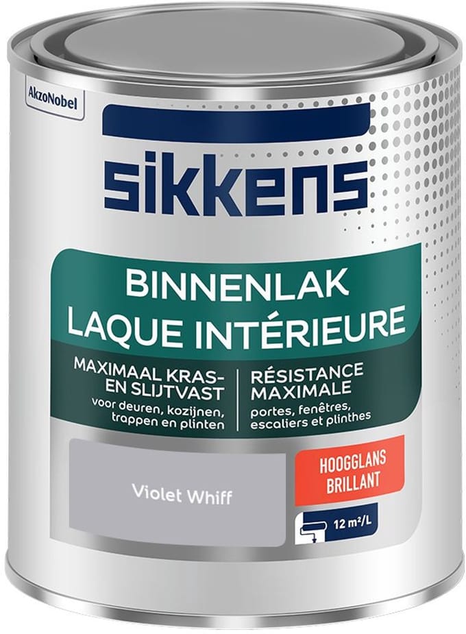 Sikkens - Binnenlak Hoogglans - Violet Whiff - Mengverf - 750 Ml
