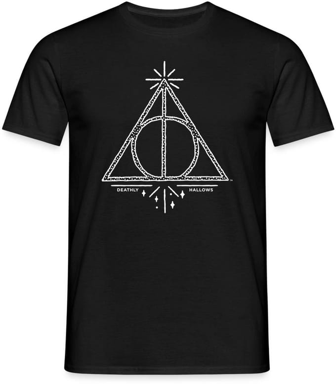 Harry Potter Het dodelijk heilig-logo T-Shirt Heren