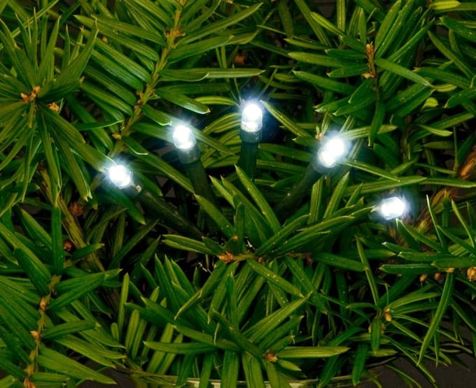 Anna's Collection Kerstverlichting - 180 led lampjes - helder wit - 13,5 meter - dimmer - timer - buiten