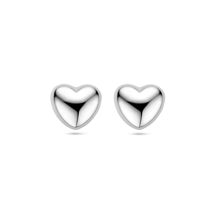Zilver Gerhodineerd Oorknoppen Hart 1338567