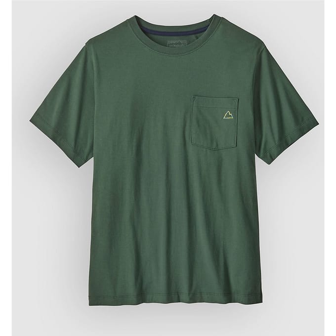 Patagonia Fitz Roy Massif Pocket T-Shirt groen