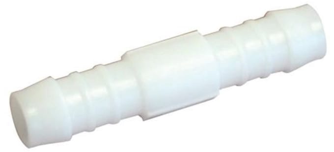 Verbindingspijpje nylon wit 8mm 1 stuk Deltafix