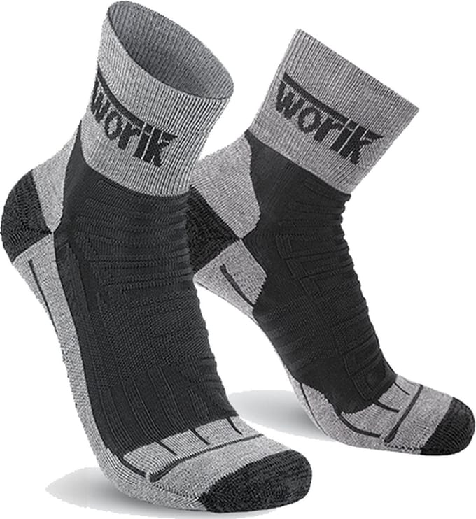 Worik - 2-Pack - Lichte Wandelsokken - Ademend Koel - Heren / Dames - grijs - 44-46 - MTHS