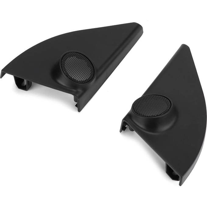 2 stuks Zwarte Decoratieve Afdekking voor Auto Tweeter Luidspreker Modificatie Vervanging voor RAV4 2014‑2019 black