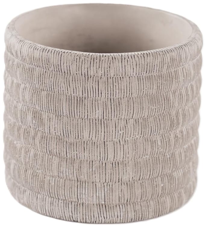 Rasteli Bloempot Cement Grijs D 17 cm H 15 cm