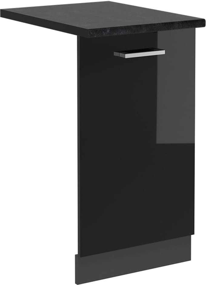 Vicco R-Line Vaatwasserfrontpaneel – 45 cm, WB Antraciet Zwart hoogglans