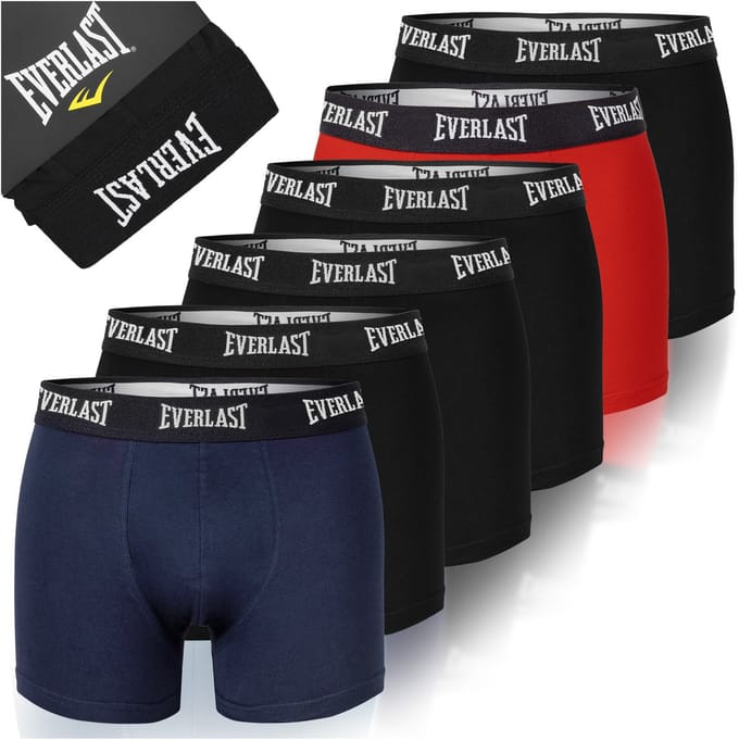 Everlast BM403 - Heren Boxershorts - Katoen - XL - 6 Stuks