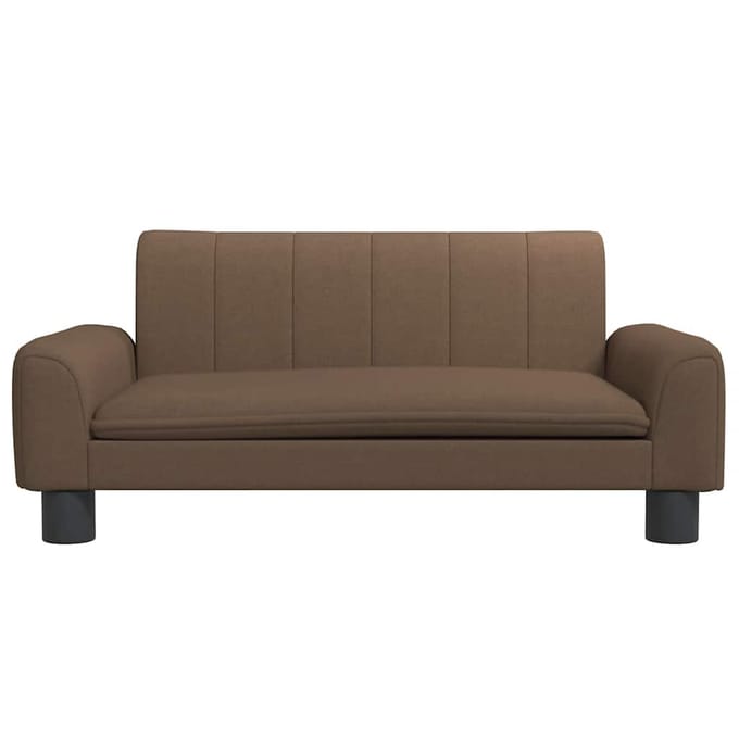 vidaXL - Kinderbank - 70x45x30 - cm - stof - bruin