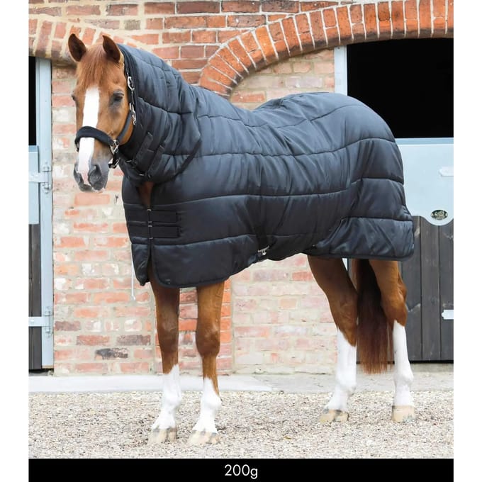 Paardenstaldeken met halsbedekking Premier Equine 200 g