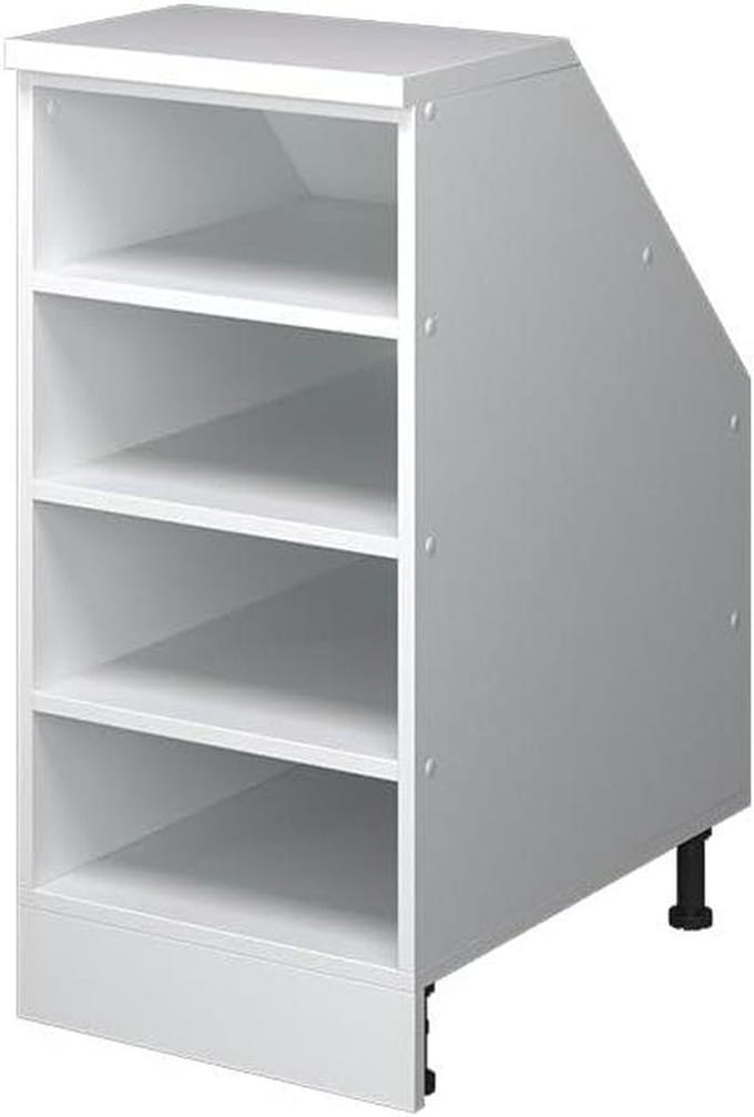 Schuine dak kast - Opbergkast - Ruimte benutten - Optimale diepte - 40 x 81.8 cm - Wit