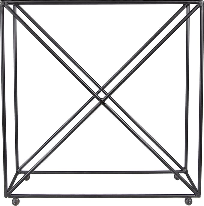Clayre & Eef Flessenhouder 44x15x45 cm Zwart IJzer