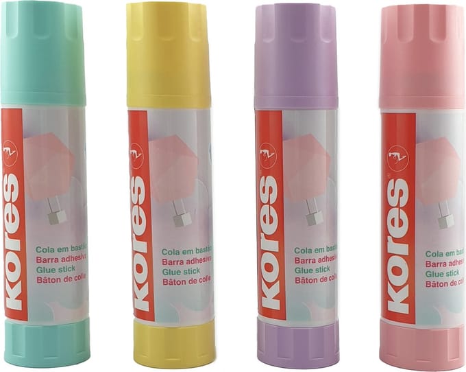Lijmstift Premium Kores, 20 gram, pastel