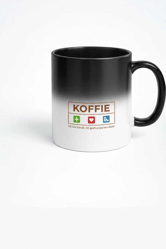 Koffie Magic Mug - Deze mok geeft je vast een boost!