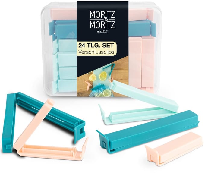 Moritz & Moritz 24-delige sluitclips, kleurrijk