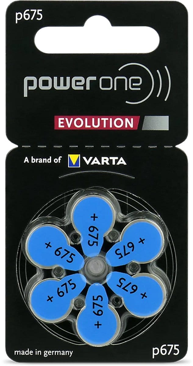 Varta Power One Evolution - Gehoorapparaat batterijen - P675 - 6 stuks