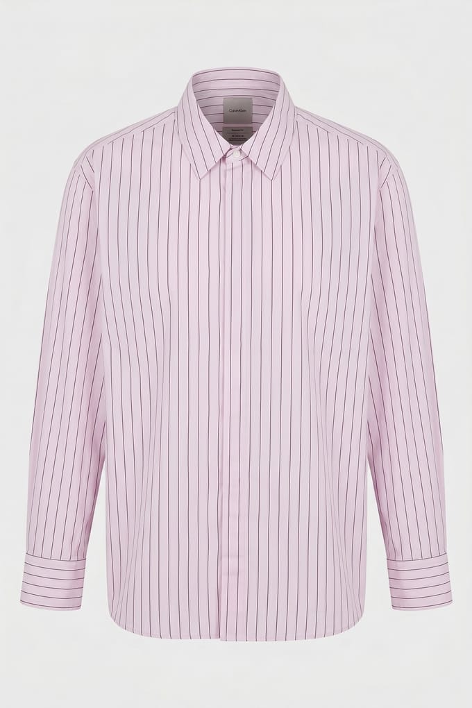 Calvin Klein Ls Multi Stripe Shirt Spring Lilac Taglia: S | Camicie Business Outlet | Uomo | Viola