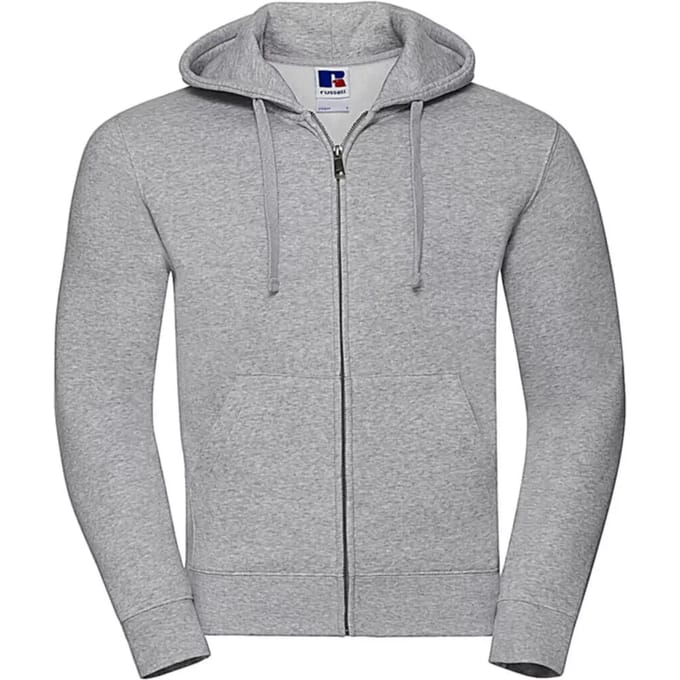 Authentic Full Zip Hoodie Sweatshirt 'Russell' Light Oxford - S