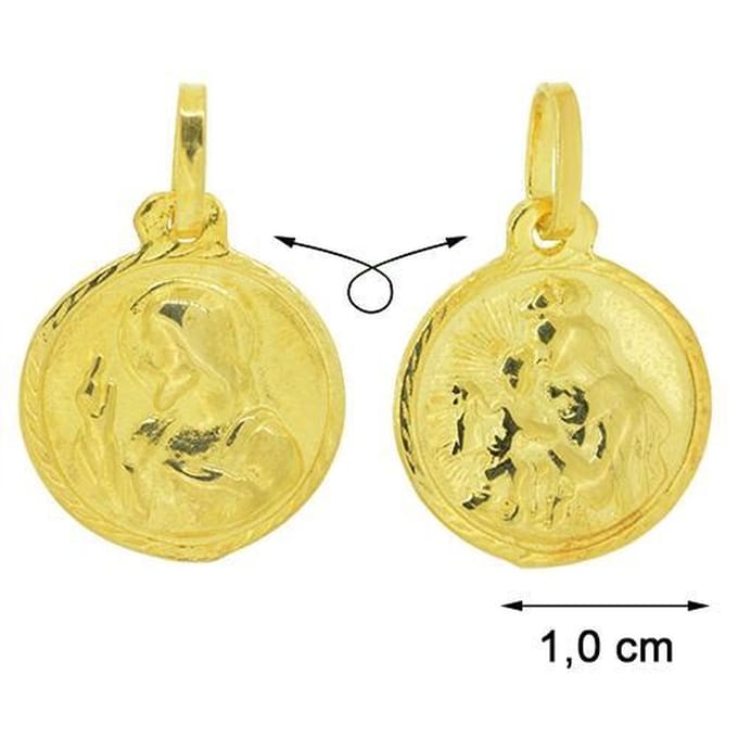 Blinx Jewels Vergulden Hanger Munt Jezus