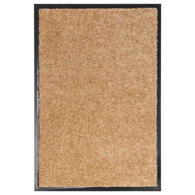 vidaXL - Deurmat - wasbaar - 40x60 - cm - crème