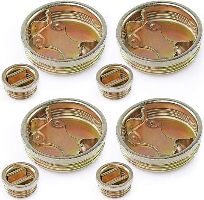 Drum Bung Plugs - Vat Dop Set - Vaten Afsluiten - Staal Met Chromen Laag