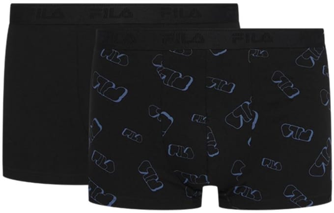 Fila Boxershorts 2-pack Zwart - M