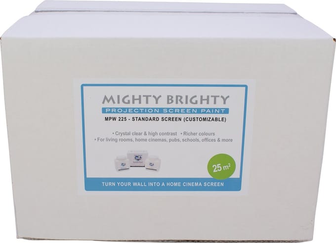 Mighty Brighty Projectieschermverf Maatwerk Scherm MPW 225