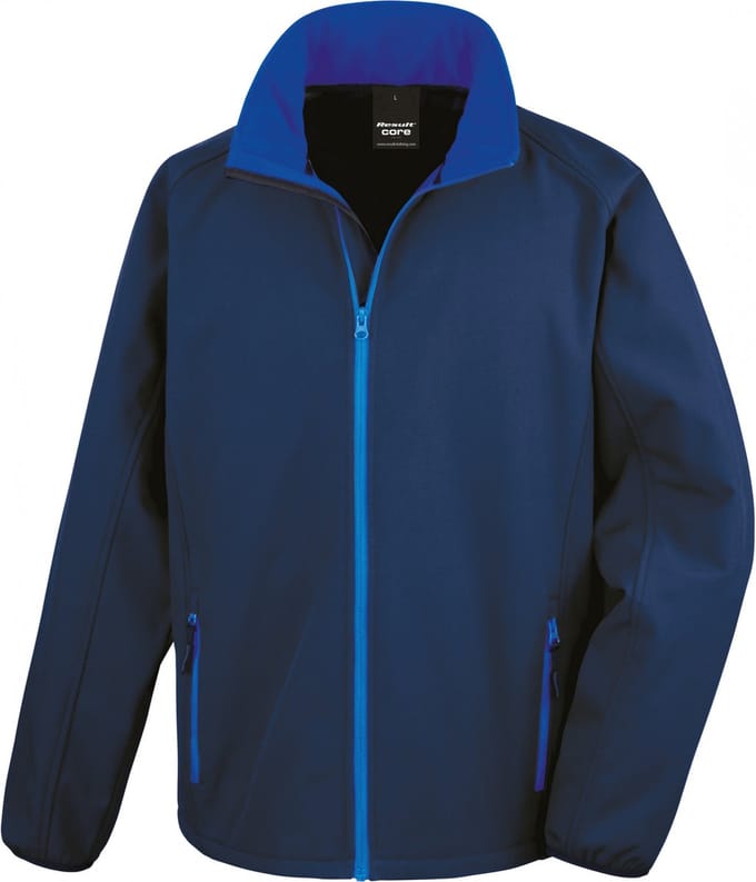 Result Printable Soft Shell Jacket RT231 - Navy/Royal - XXL