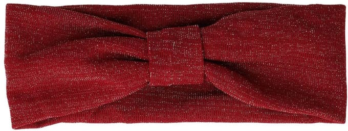 Haarsoires Haarband Knoop 8cm – Glitter Stof – Rood