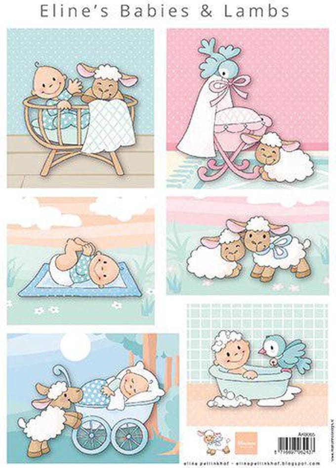 Marianne D Knipvellen Eline's Babies & lammetjes AK0085 A4