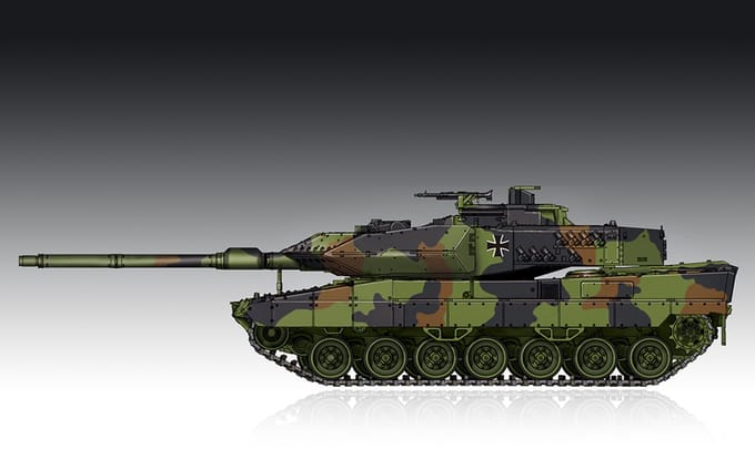 Trumpeter Modelbouwpakket Militaire voertuigen - 07192 Leopard 2A6EX - main battle tank - export variant Plastic - 1:72 - Modelbouw