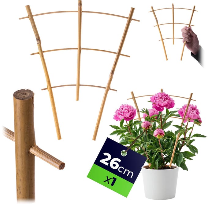 KADAX Bamboeladder voor planten Bloemensteun 26 cm Pergola Strong