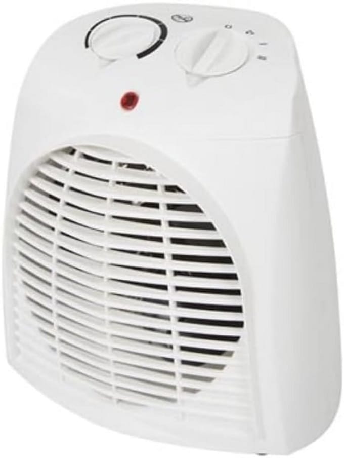 Elektrische Ventilator Kachel 2000W met Thermostaat - Verwarmingsventilator voor Badkamer