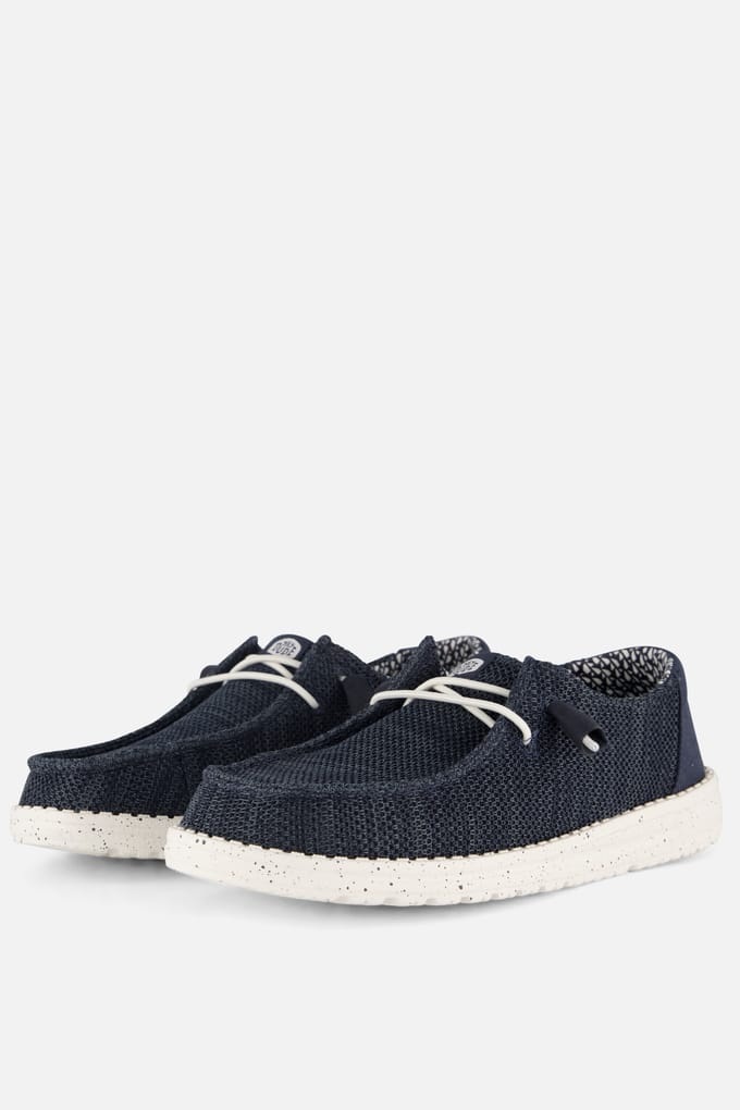 HEYDUDE Wendy Streetch Sox Instappers blauw - Maat 41