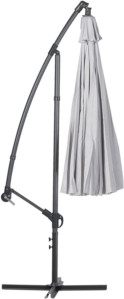 CALABRIA II - Zweefparasol - Lichtgrijs - Polyester