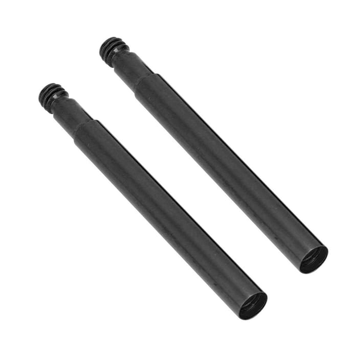 2 Pièces 60mm Rallonge de Valve Presta de Vélo Extension de Valves de Pneu Intérieur (Noir) noir