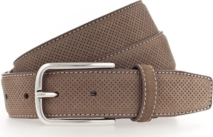 Vanzetti Leren Riem Leather Belt W80 Camel Lichtbruin