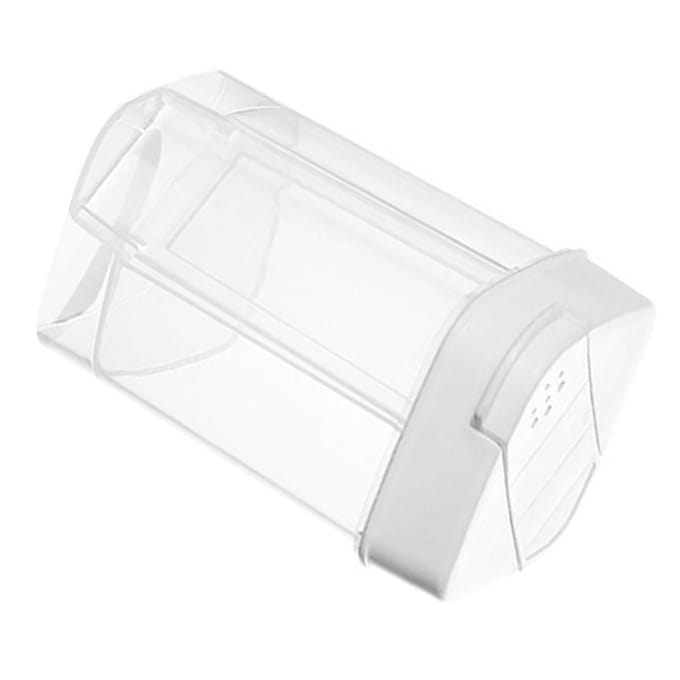 Kruiden Dispenser Pot Dubbel Open Deksel Japanse Stijl Plastic Luchtdicht Grote Deeltjes Kruidenpot white