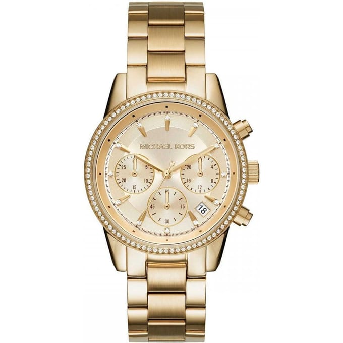 Michael Kors Bryant MK6356 Horloge - Staal - Goudkleurig - Ø 37 mm