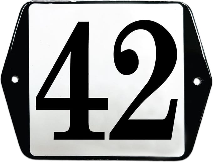 Emaille huisummer model oor - 42