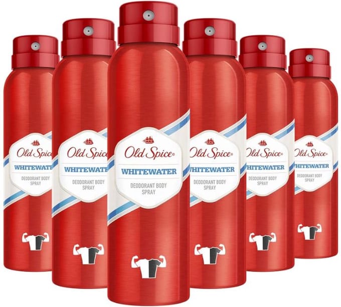Old Spice Deodorant Deopray Whitewater - 6x150ml - Voordeelverpakking