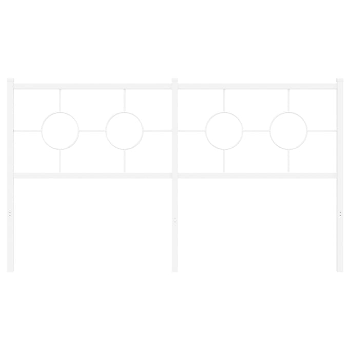 vidaXL - Vervangend - hoofdbord - 160 - cm - metaal - wit