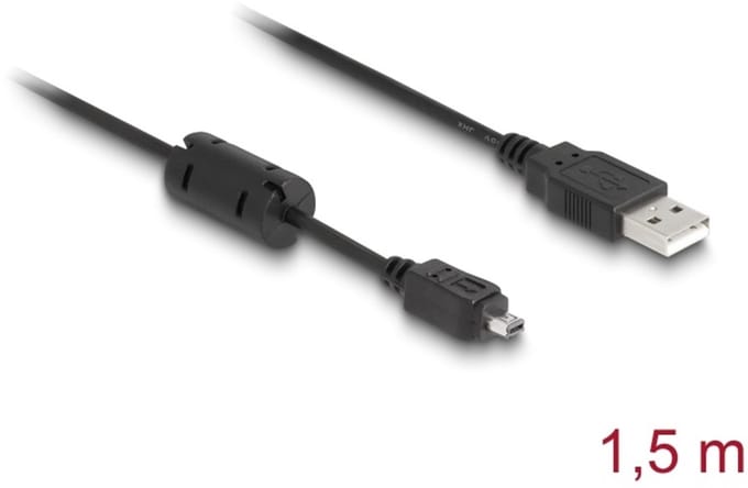 Delock 82208 USB-kabel USB-mini-B stekker, USB-A stekker 1.50 m Meerdere kleuren