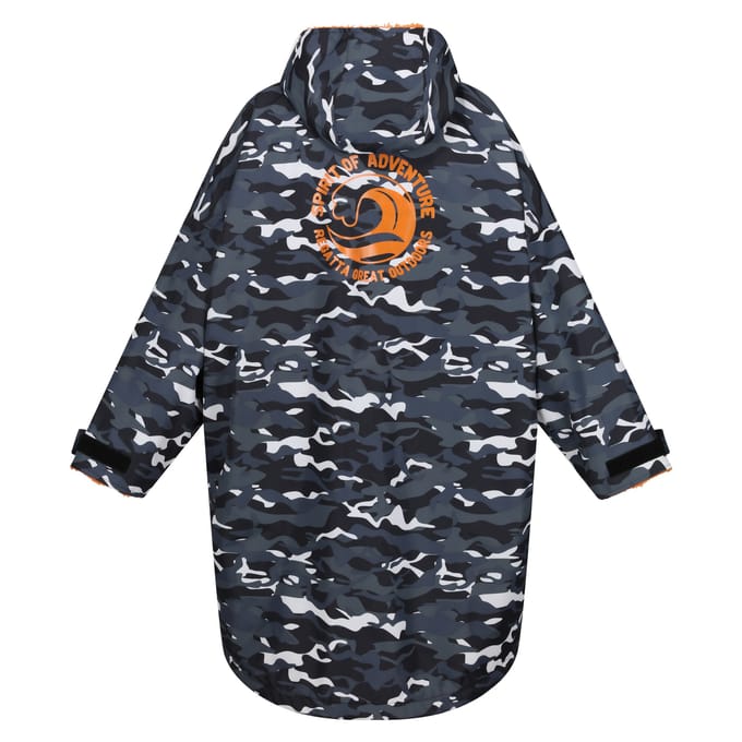 Regatta Camouflage Waterdichte Veranderjas voor Kinderen/Kinderen (Zwart/perzik)