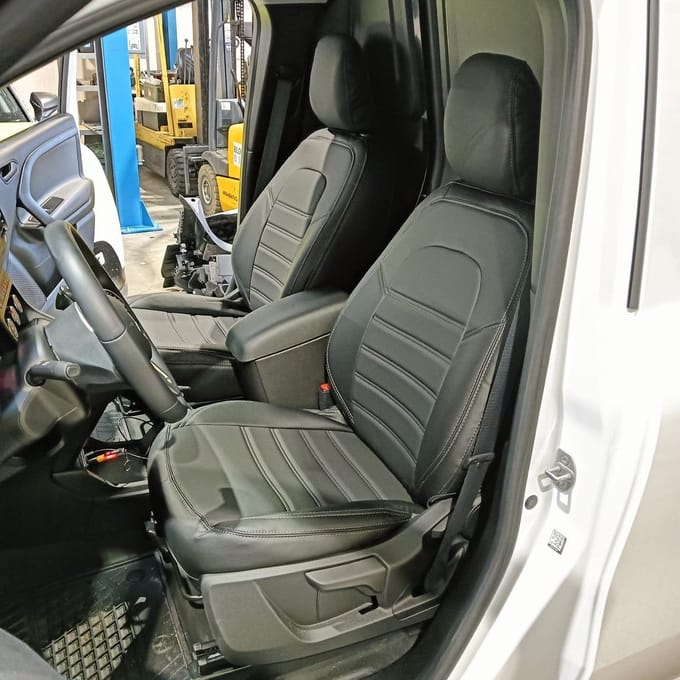 Pasvorm stoelhoezen Mercedes Citan / eCitan 2021-heden - Kunstleer zwart