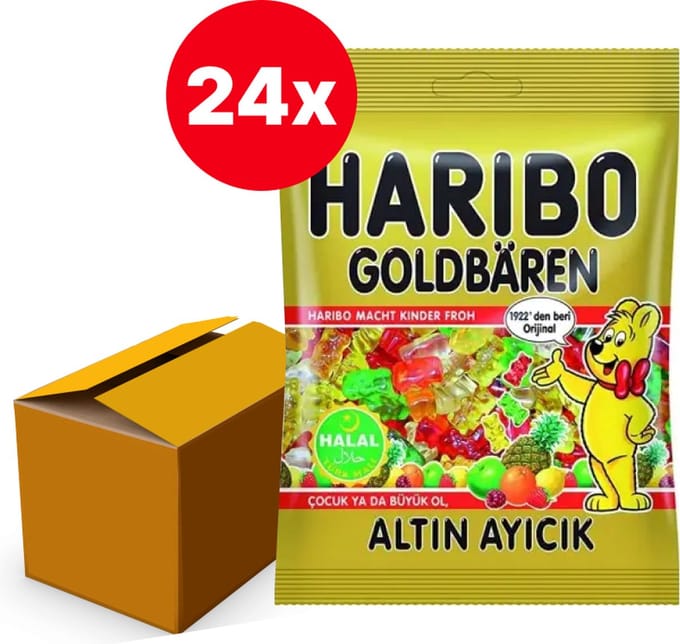 Haribo Goudberen - Halal - 30x100gram Voordeeldoos