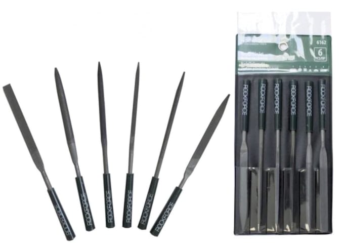 Rockforce RF-6162 - Vijlen Set - 6 Delig - Verschillende Vormen - Praktische Etui