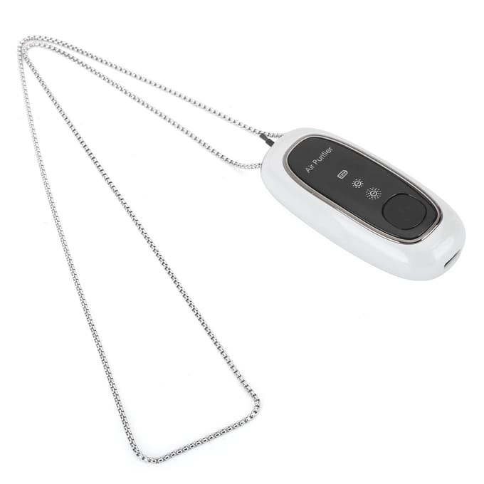 Kleine Mini Draagbare Luchtreiniger Draagbaar Hangend Nek Luchtreiniger Apparatuur Accessoirewit zwart